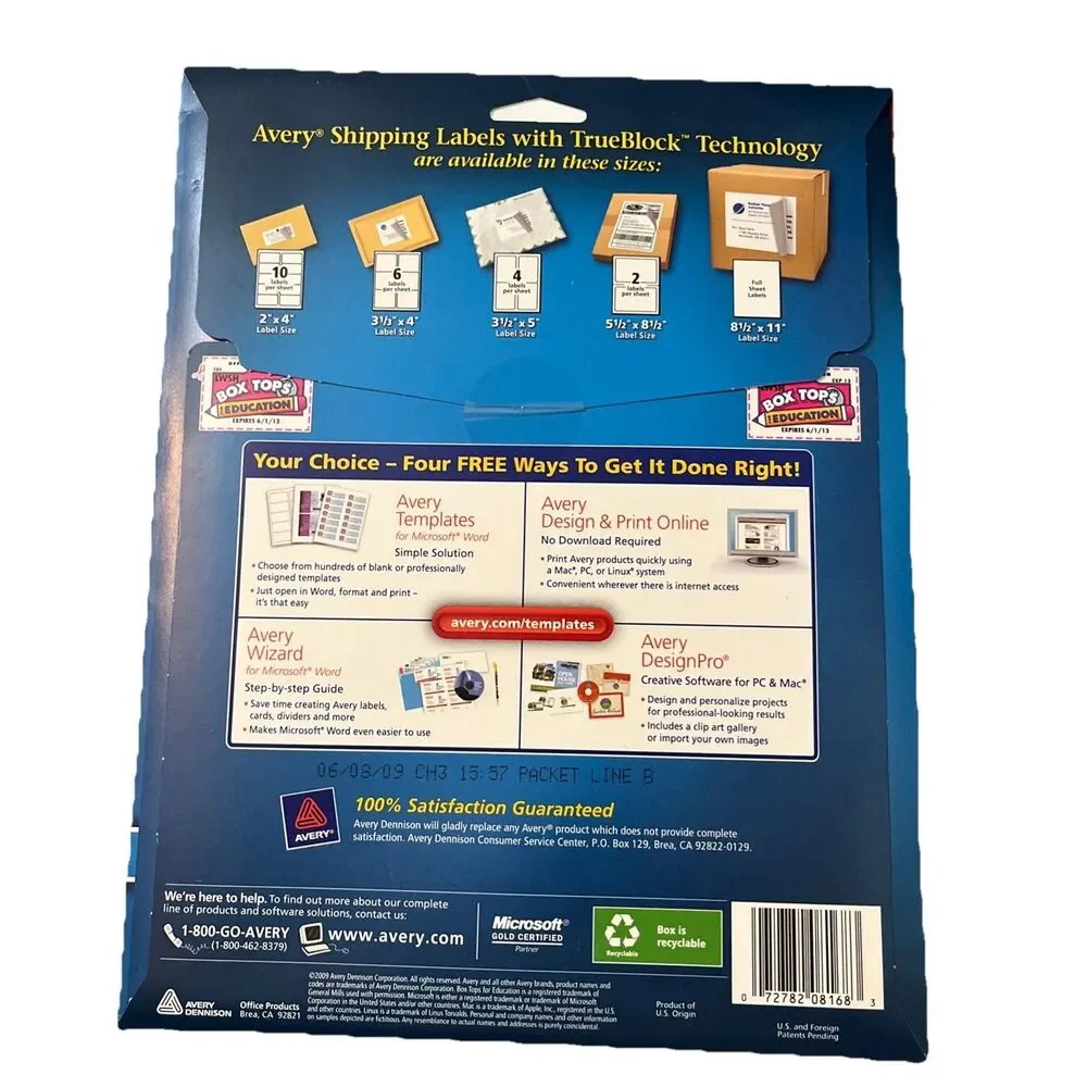 Avery 8168 Shipping Label - 3.5